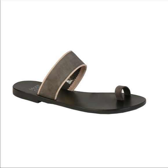 Narcissus anthracite nubuck leather sandals - Picture 1 of 4
